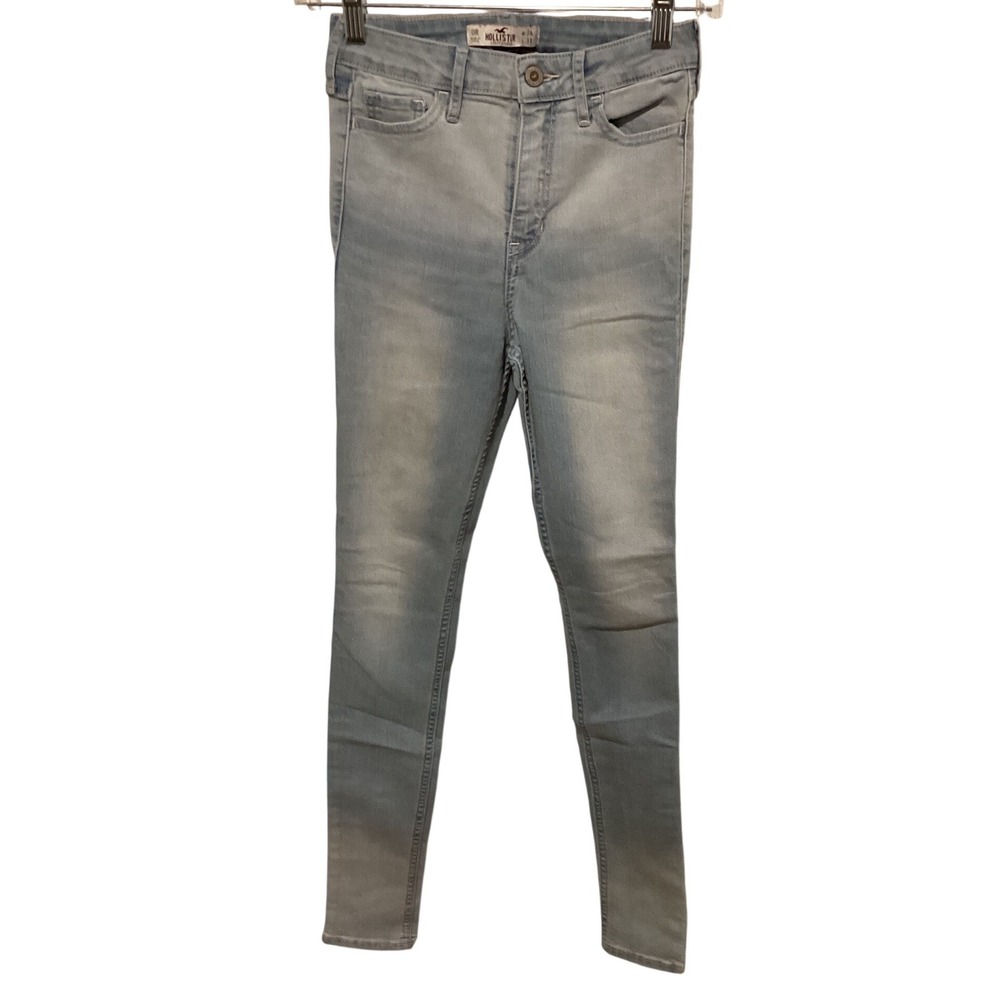 Hollister Jeans Womens Size 24 x 31 Light Wash High‎ Rise Skinny Denim